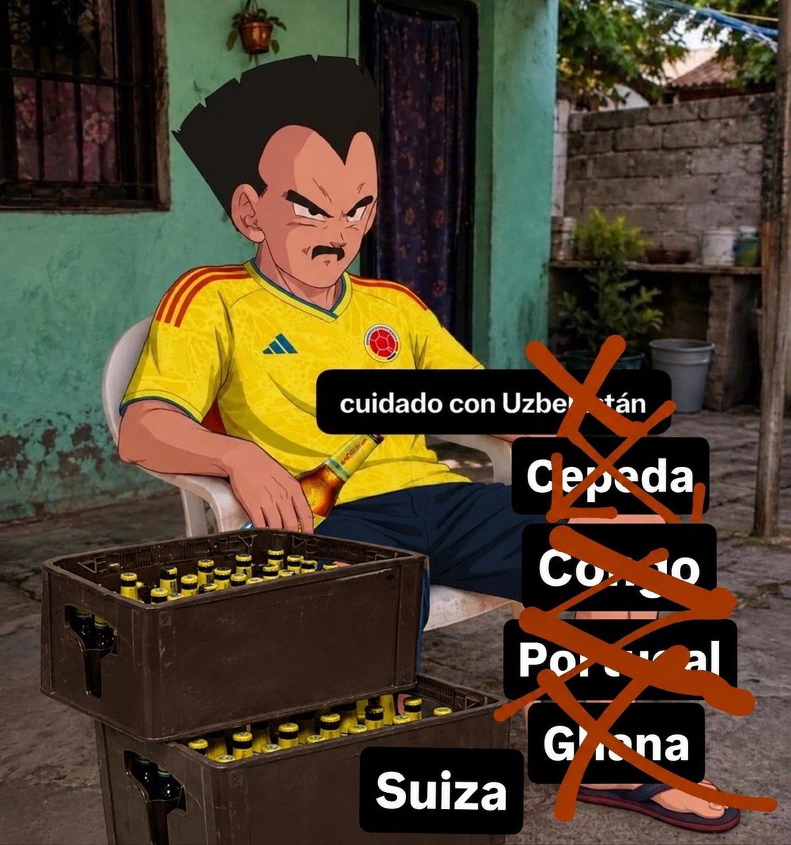joancepeda17's tweet photo. Tocó actualizar el meme. Definitivamente es la cábala para Colombia. https://t.co/QqHRp3CcPw