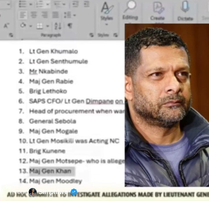 Patriot_S_A's tweet photo. We must reject the outcomes of that nonsensical ad-hoc committee, General Mkhwanazi told them everything they wanted to know but they continue to protect General Khan. https://t.co/g7SWSUb7nU