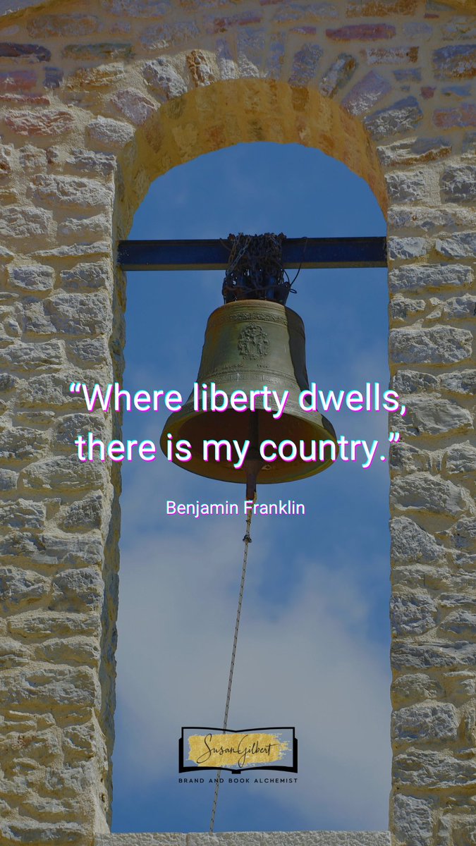 SusanGilbert's tweet photo. “Where liberty dwells, there is my country.”
Benjamin Franklin https://t.co/ShRexff1DD