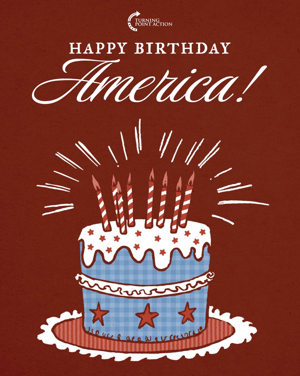 TPAction's tweet photo. Today we celebrate 250 years of freedom, patriotism, and the greatest country in the world! 🇺🇸

HAPPY BIRTHDAY AMERICA! https://t.co/TNMOXiKVMT
