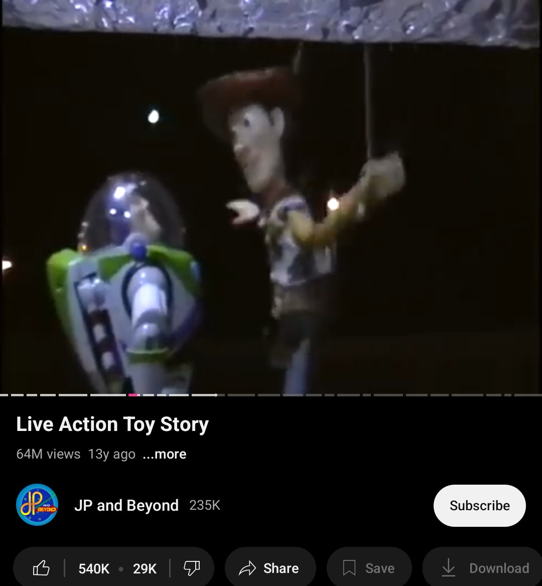 TinyDemonB's tweet photo. We already have live action Toy Story.

In fact, we also have live action Toy Story 3. https://t.co/bDwymtYbZX