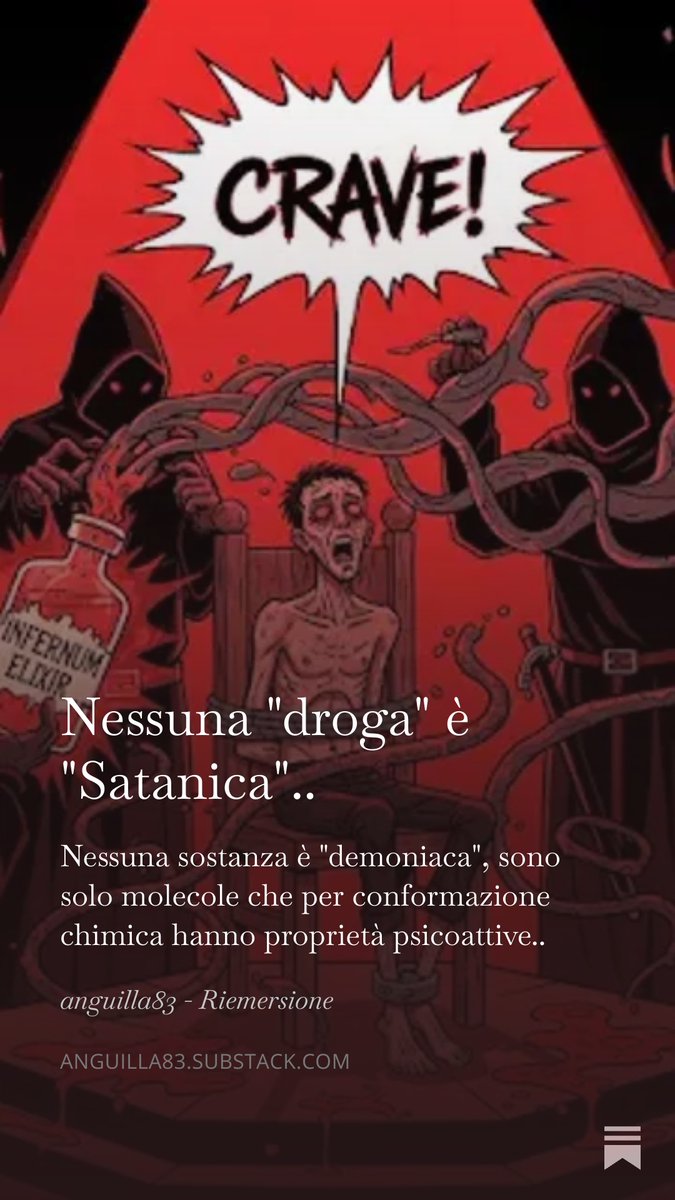 anguilla83_'s tweet photo. Nessuna "droga" è "satanica".. https://t.co/C8TNGvCAVw 
#anguilla83 #tossicodipendenza #stigma #dipendenze #droghe https://t.co/7Yldvd8rGT