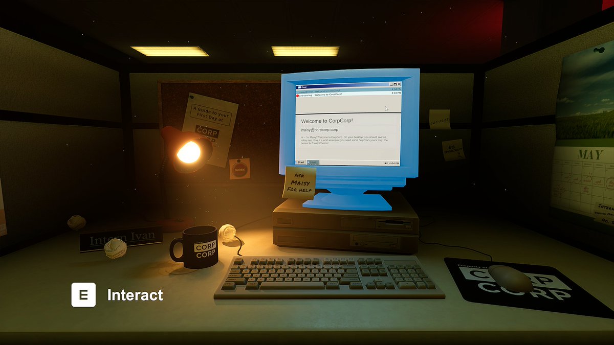 CherryBombInt's tweet photo. @TheIndieManiac Happy #ScreenshotSaturday and 4th of July!!

Now, get back to work! - CorpCorp Mgmt

Survive a week as an intern at the most insane corporation that is definitely not hiding anything. We promise 🤫

Wishlist on Steam: https://t.co/xSvLCMNSDs
Play the demo: https://t.co/6GL543x1iJ https://t.co/zjJW8Wlw57