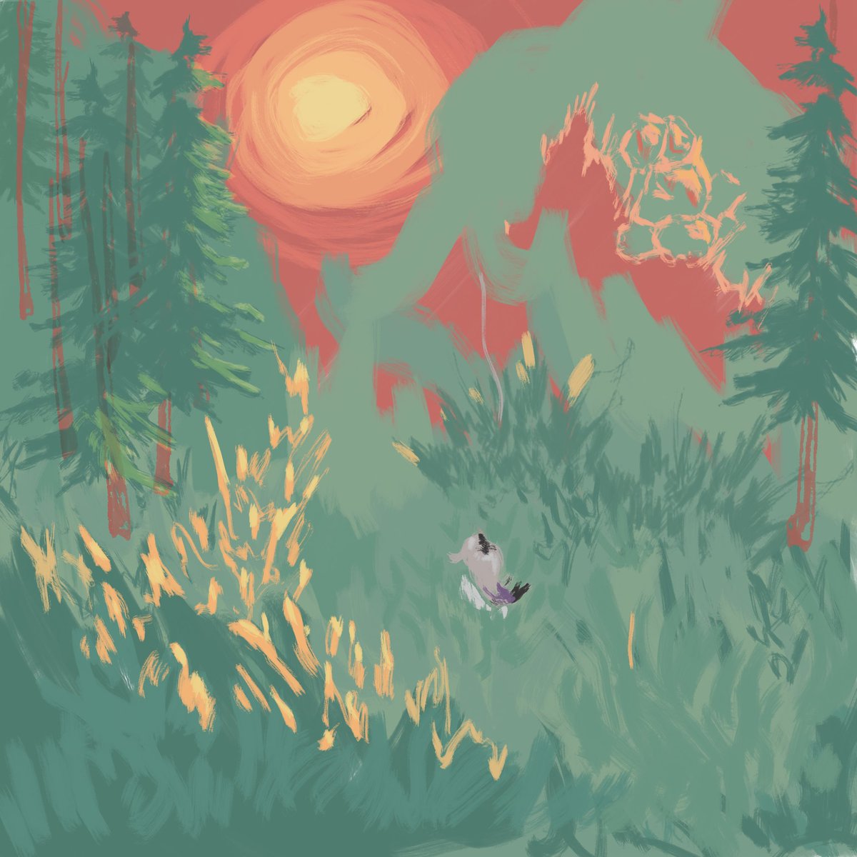 therizzcumber's tweet photo. I’ve been coping with fomo by slowly doing some art of my little guy https://t.co/wnClNyB7Ws