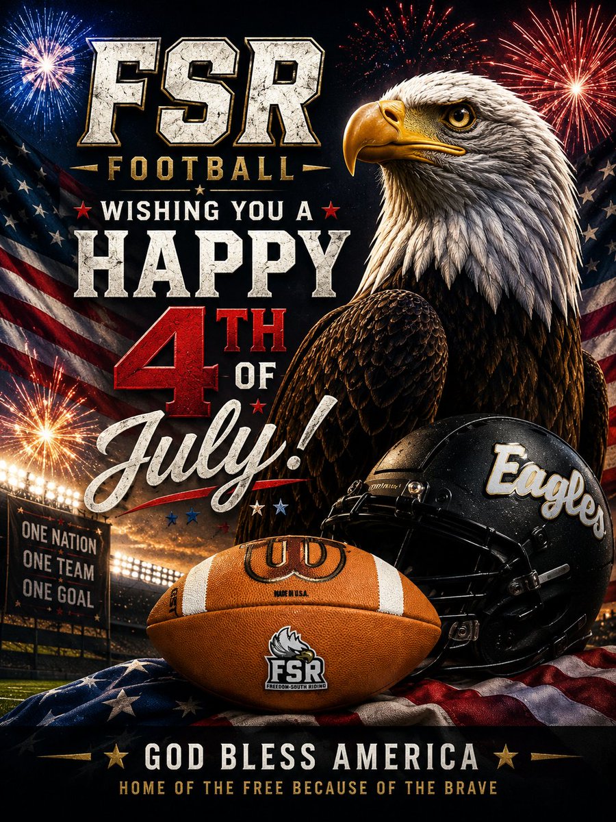 FSR_Varsity_FB's tweet photo. Happy 4th of July. From our football family to yours. https://t.co/tgScp1bYaC