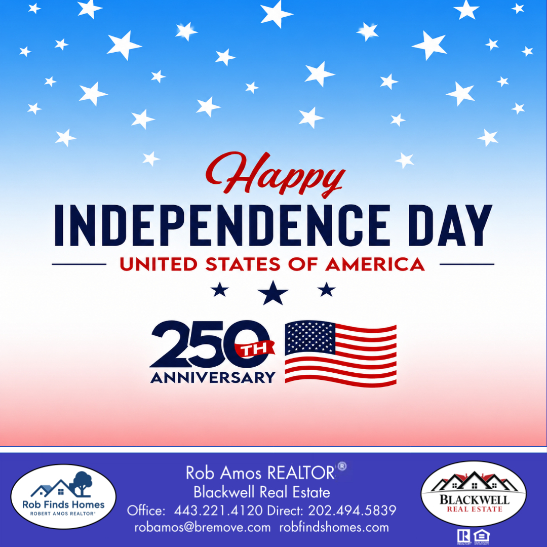 RobFindsHomes's tweet photo. 🇺🇸 Happy Independence Day! 🇺🇸

Celebrating 250 years of American independence and the freedoms that make our nation strong.

Wishing everyone a safe, joyful Fourth of July filled with family, friends, and fireworks!

#America250 #Happy4thOfJuly #IndependenceDay #RobFindsHomes https://t.co/uNtt4Vwk2S