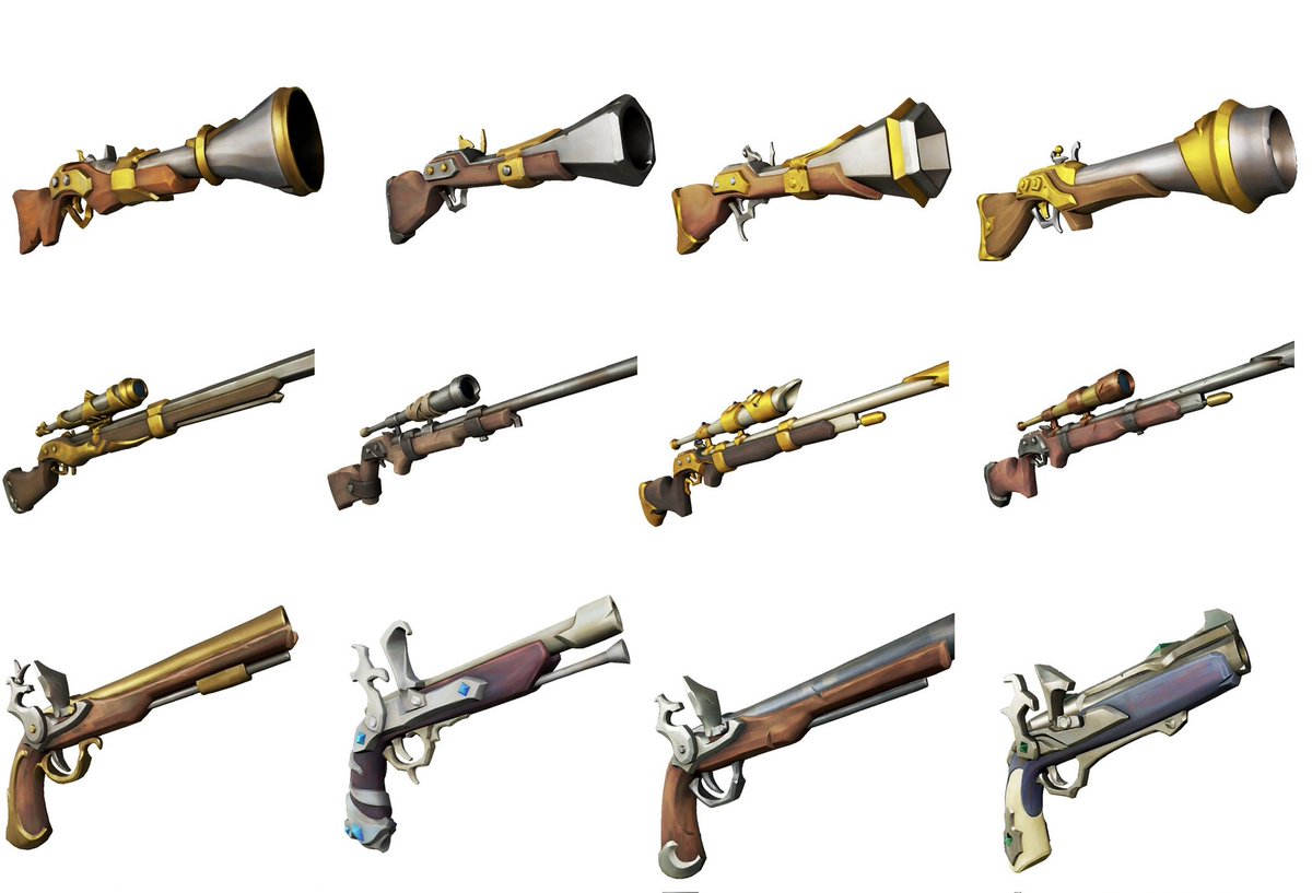 llwicket's tweet photo. @S0nicbob Day 9 of asking if the unreleased weapon skins are getting released and unfinished sets like ferryman, vsd, golden legendary are going to be completed #Seaofthieves #sot https://t.co/KVf3Jhh0Vq