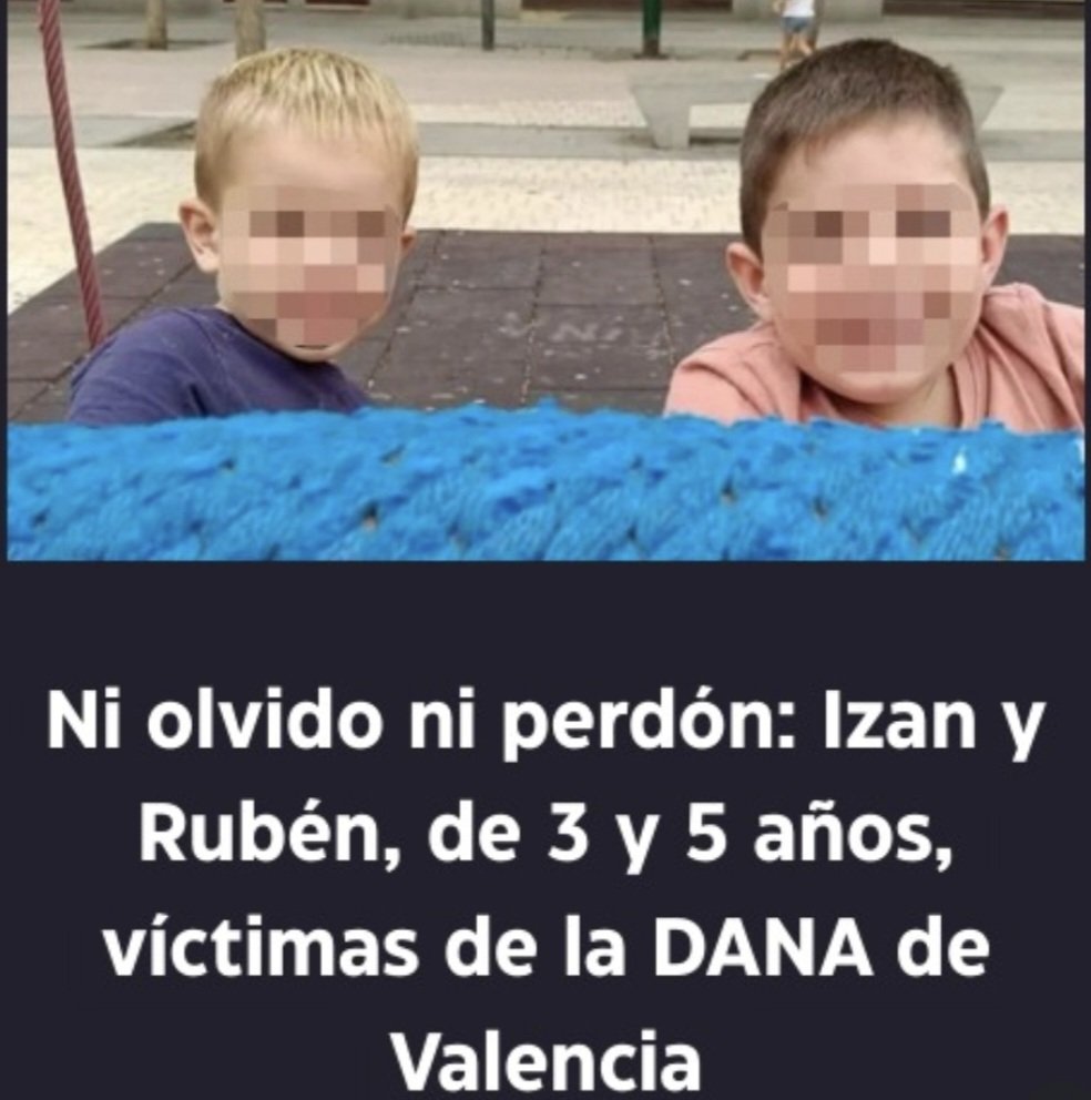 IbanetG's tweet photo. @ppopular ¿Estás caritas? Son de izan y Rubén 3 y 05 años. Víctimas. De vuestra nefasta gestión. El asesino de la Comunidad Valenciana en Libertad. Y, como ellos, 228 personas más. Asesinos organización criminal. Tenéis a la justicia comprada https://t.co/YMlviPWtE6