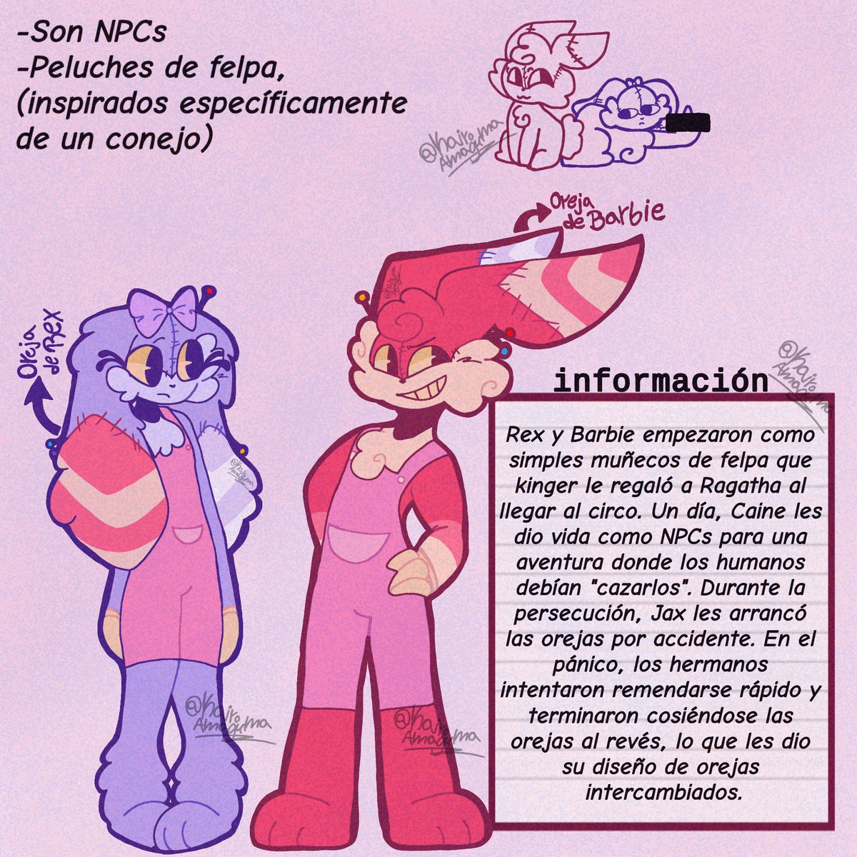 KairoAmaguma's tweet photo. Rediseño de los hijos del #bunnydoll, ship entre ragatha y jax, SOY MULTISHIPS NO SE OFENDAN SI NO LES GUSTA😔💅,  en serio me puse a pelearme con los cuerpos de ellos-
#digiatalcircus #dibujodigital #ibispaintx #fanchild https://t.co/Mo7FTfOQy8