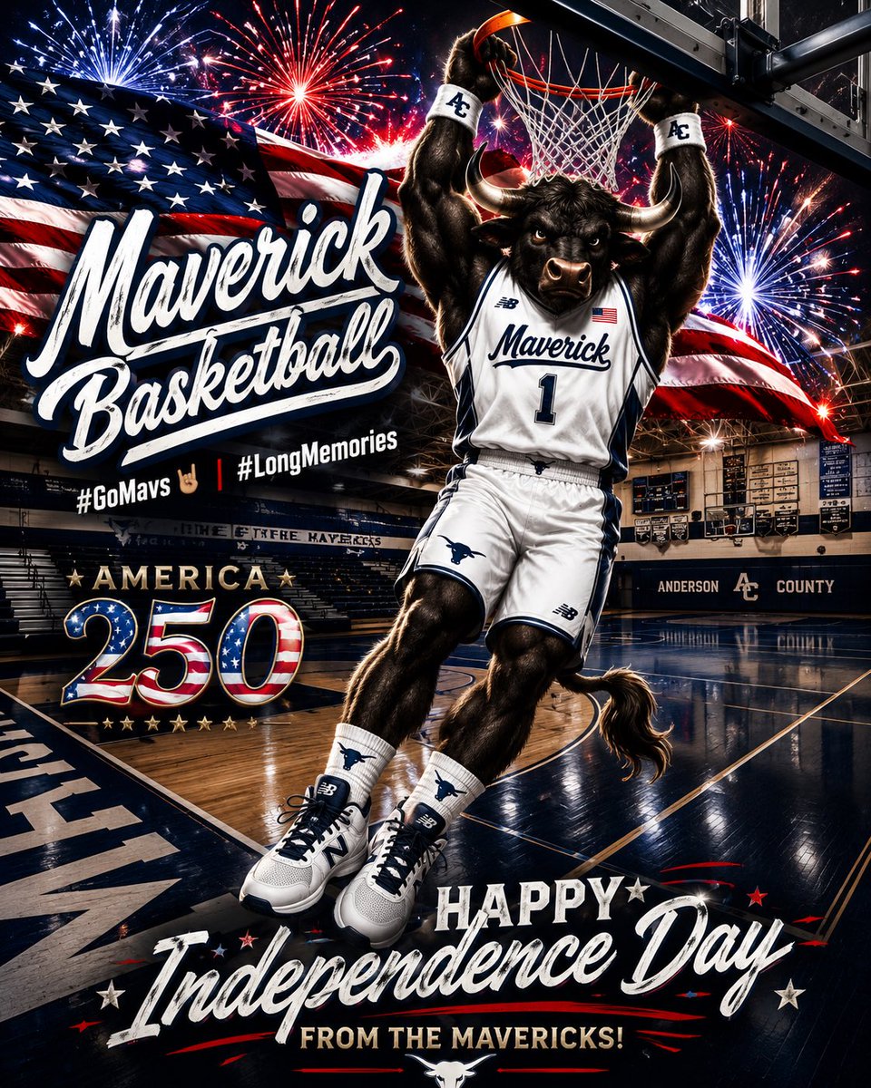 ACMavsBBALL's tweet photo. Happy Independence Day MavLand!!
250 years of dominance. We could maybe call it a dynasty 🇺🇸
#GoMavs🤘 #Merica #America #MaverickMindset #LongMemories https://t.co/IyKkY3jm2q