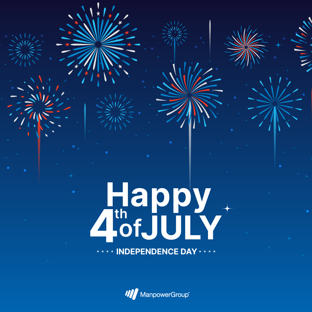 Experis_US's tweet photo. Today, #ManpowerGroup celebrates the freedom, resilience and determination that shape our nation. Let’s take a moment to reflect on what unites us and honor those who made it possible. Wishing you a safe and joyful Fourth of July!

#IndependenceDay #FourthOfJuly https://t.co/tjRjJikyFC