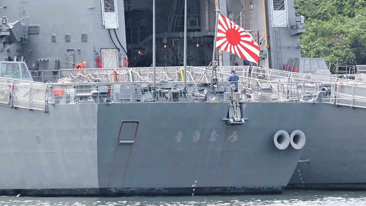 念願の護衛艦「まきなみ」DD-112を初めて目撃🙌 砲の大きい いいお船