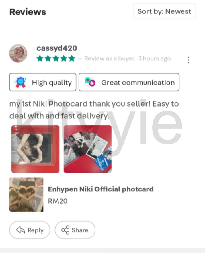 carrotsofme's tweet photo. Feedback from customer #feedbackkityyie https://t.co/PsH8JmyKWO
