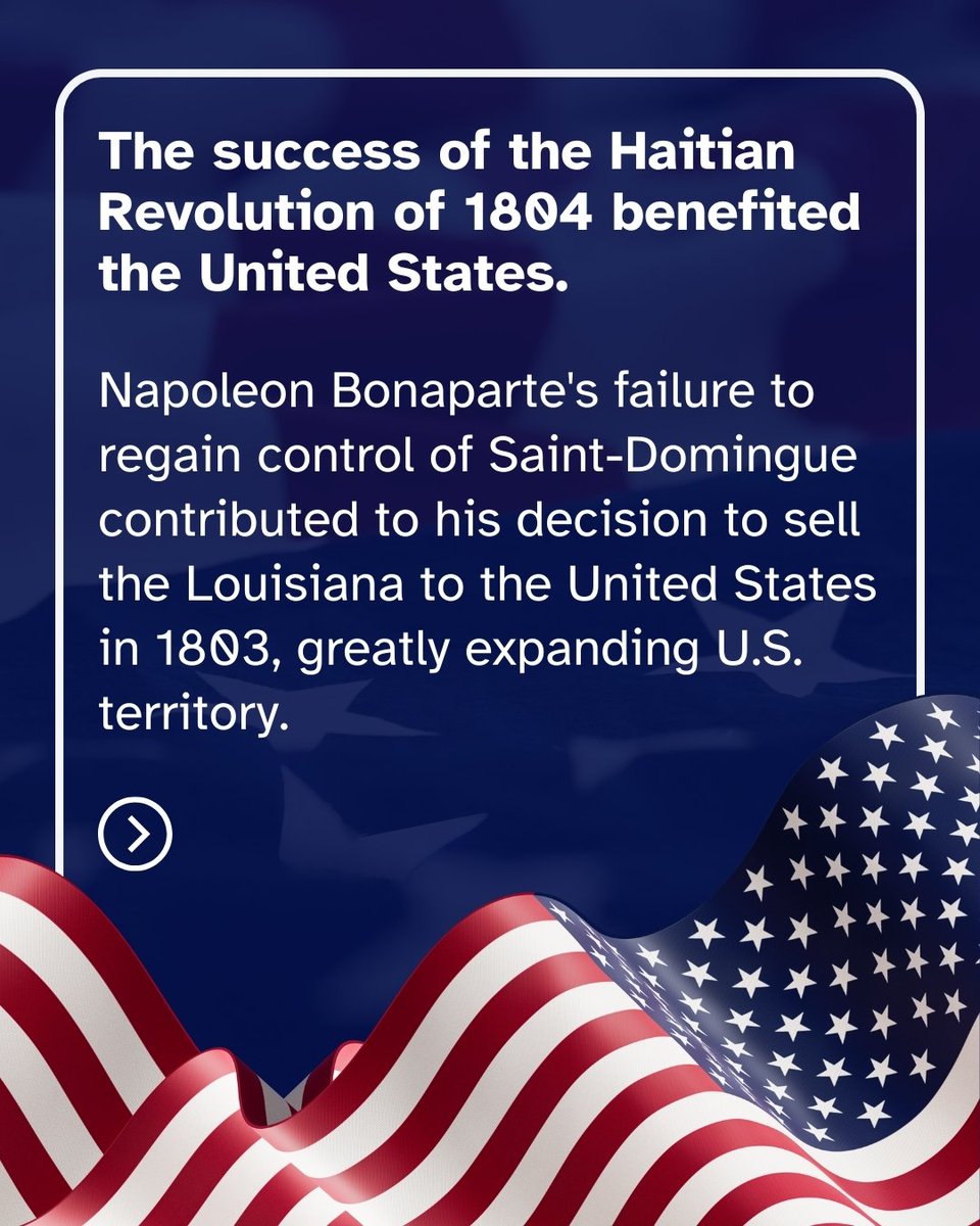 lamafava's tweet photo. The history of Haiti and the United States is connected in remarkable ways.Swipe through to discover this often overlooked story.

Happy 250th Anniversary, United States!🇺🇲 #US25 #Haiti    #UnitedStates  #HaitianHistory #AmericanHistory #CommunityEducation #HistoricalFacts https://t.co/D3oO3rT2dv