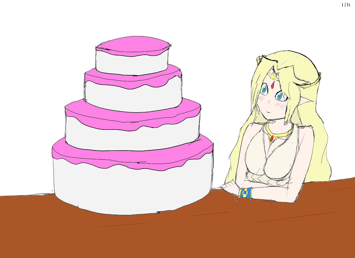 cheesecakesour's tweet photo. Ilias (2) and her cake.. 

#もんぱら #monstergirlquest https://t.co/NOcumf0Vzw