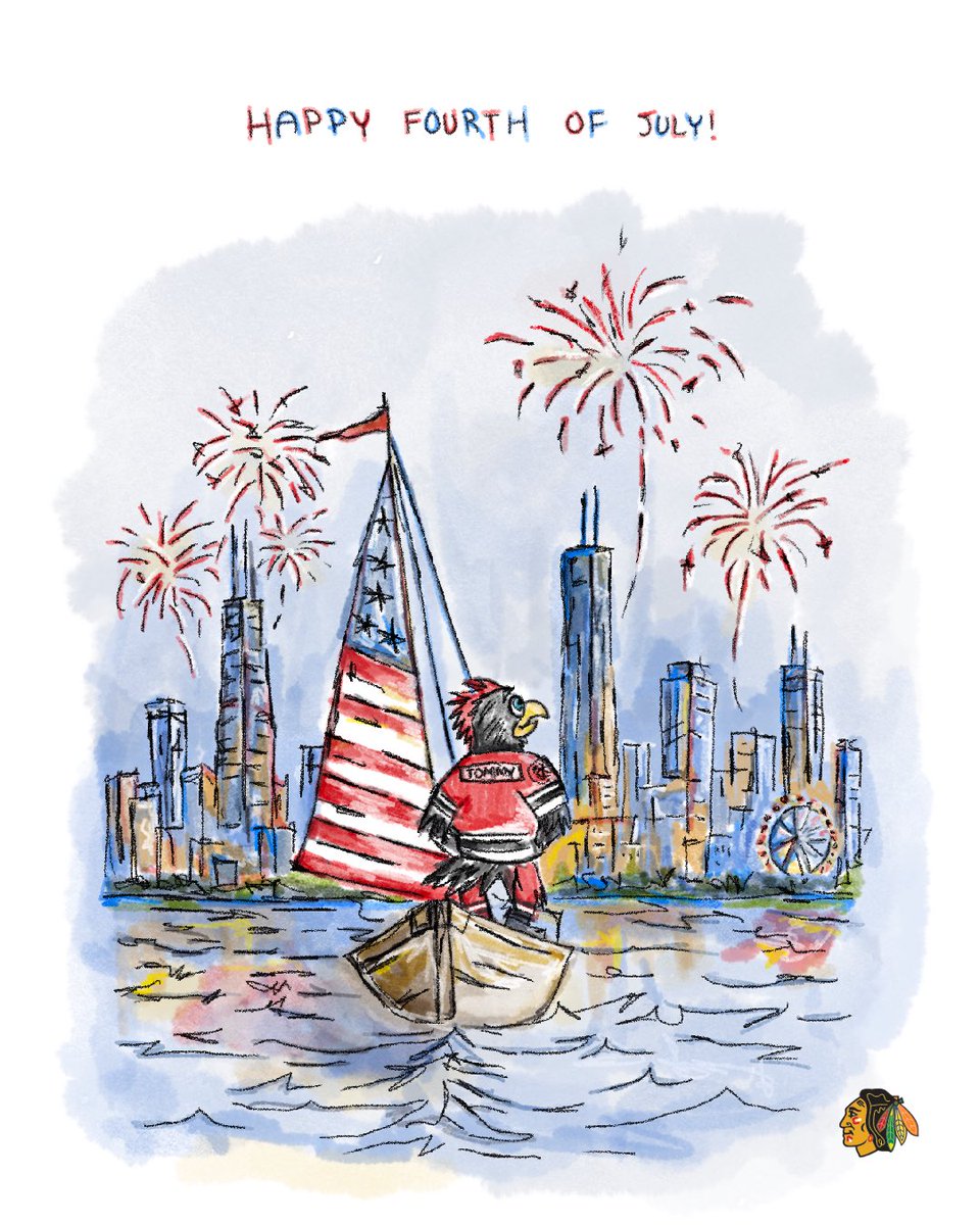 NHLBlackhawks's tweet photo. 🎇 have a safe and happy fourth of july 🎇 https://t.co/izPdEmaIqs