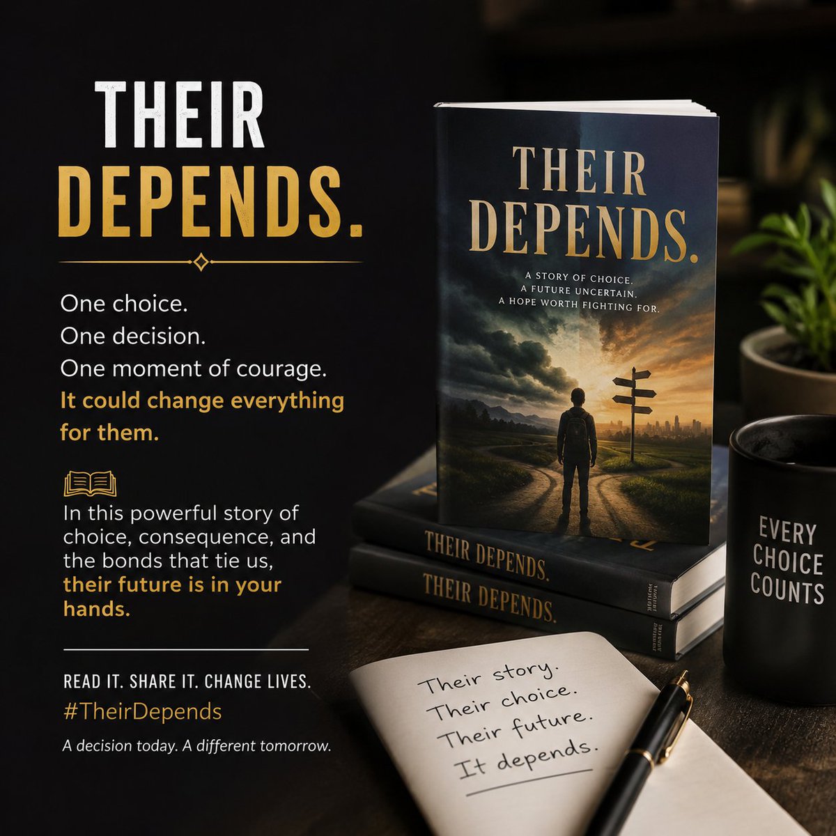 josephine_70787's tweet photo. β¨π One choice. One moment. One story that could change everything.
Their Depends is a powerful journey of decisions, consequences, and hope. Ready to turn the first page?
β¨ Grab your copy today!
#TheirDepends #BookTok #BookTwitter #BookLovers #AmReading #MustRead https://t.co/BF4O769gQY