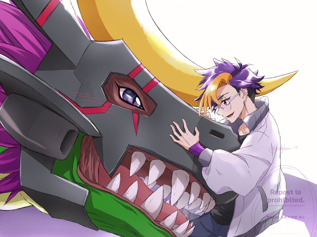 7thglow_ir's tweet photo. トモロウとモナークリザモン #BEATBREAK https://t.co/wkVbXOP75s