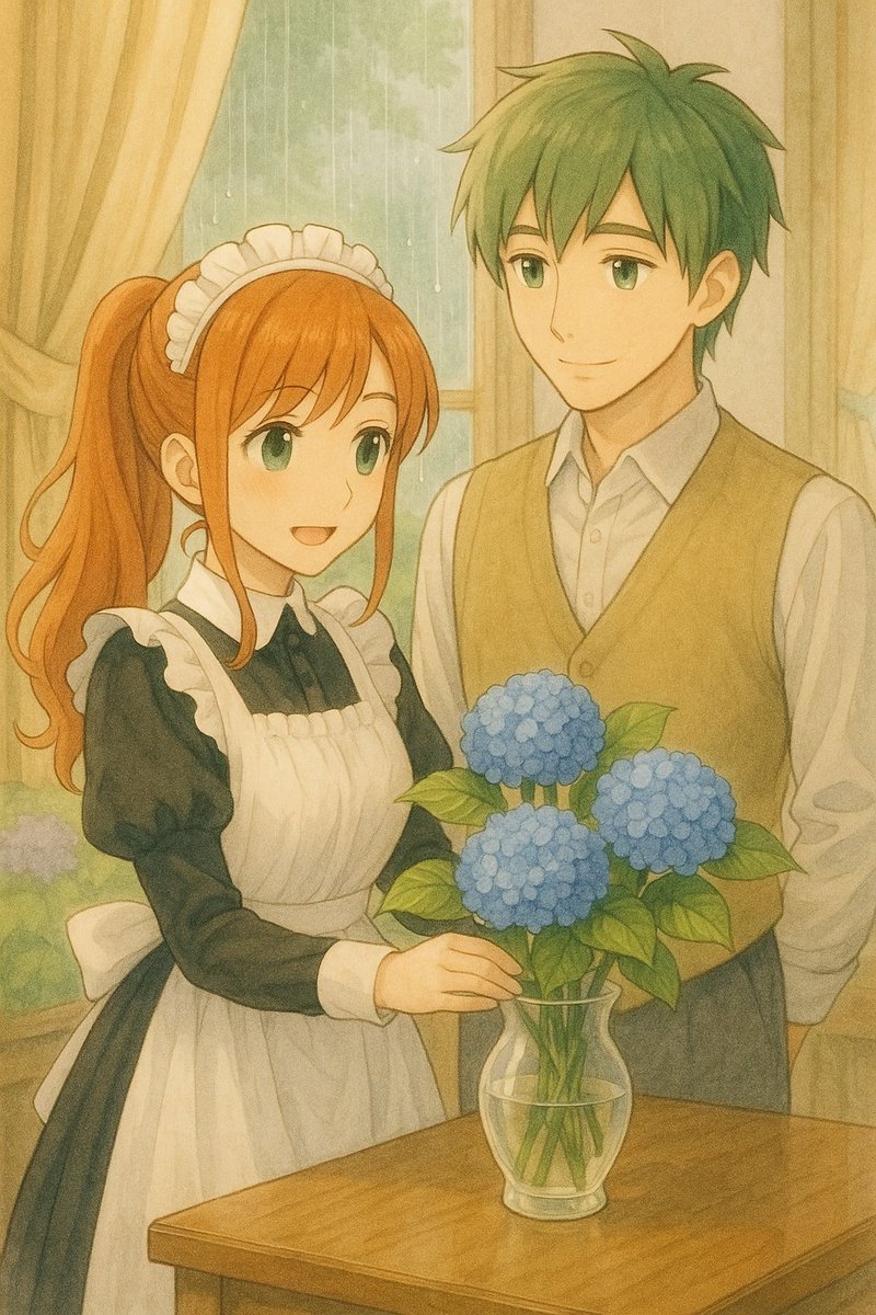 💙お休みポスト】 本日はちさ蘭の物語はお休み🍀🌸✨️🎨青の紫陽花を