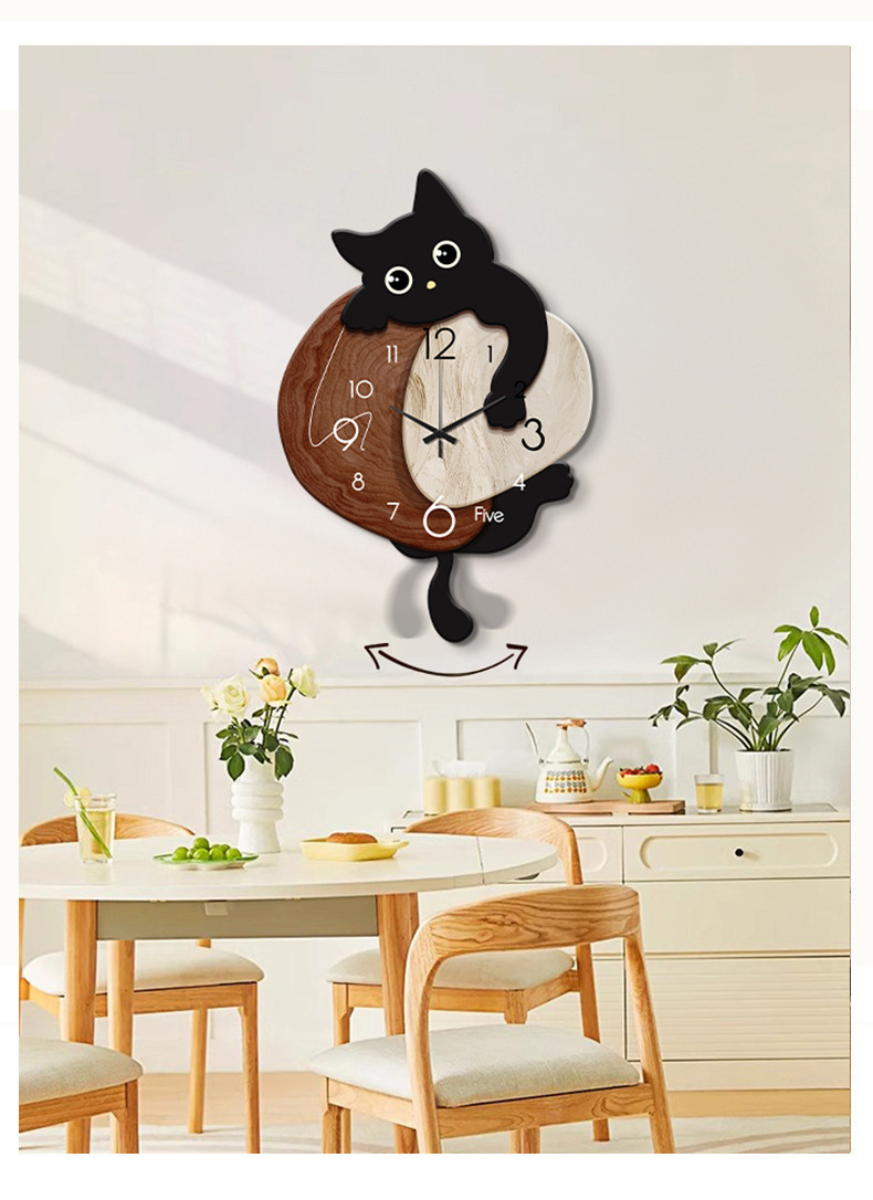 HthZakka's tweet photo. 猫のフォルムが可愛い壁時計。
リビングやダイニング、ご自宅のどんな部屋にもぴったり。
贈り物にもおすすめ。

・W33×H40
https://t.co/kCwaN4vvLM

・W33×H50
https://t.co/3GPFQIuEDD

#時計 
#壁掛け時計 
#猫 
#かわいい 
#インテリア https://t.co/K6EmzBdOIO