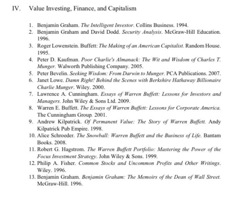 F_Compounders's tweet photo. Li Lu’s recommend book list . 

Seems like I’ve got a couple of books to add to my list. https://t.co/sL74qdnhtU