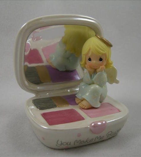 cupcakebambii's tweet photo. 2004 Precious moments “you make me blush!” Piece, With a built in mirror https://t.co/FDS4Z2HzaF