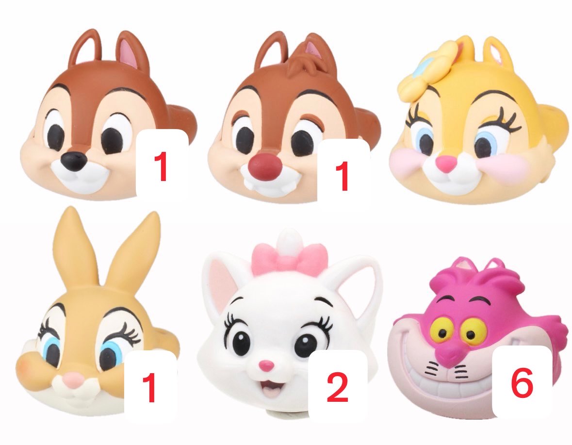 ium06's tweet photo. 【交換/譲渡】 Disney ディズニーキャラクター ファッションリング ガチャガチャ カプセルトイ

譲 ▶︎ チップ、デール、ミスバニー、マリー、チェシャ猫

求 ▶︎クラリス
　　定価＋送料

郵送交換
まとめての方優先
お気軽にお声かけ下さい🌱 https://t.co/dr2FNAqvBS