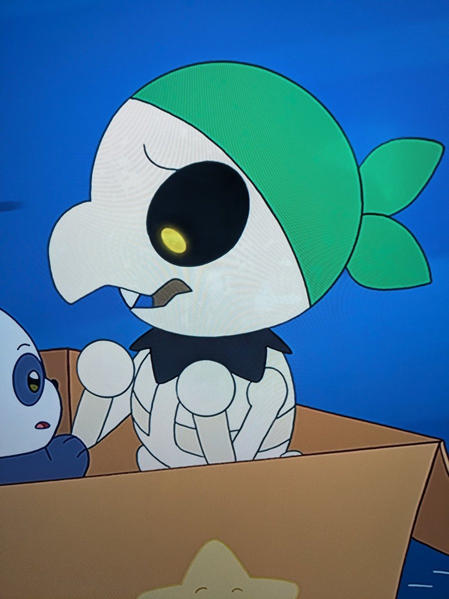 Vdio_Mp4's tweet photo. Let's not forget Toby fox has voiced a pirate skeleton character on we baby bears with a GREEN bandana on
#deltarune https://t.co/Ly0f2ODRCB