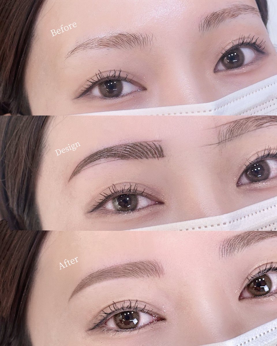 Somimi_Brow's tweet photo. コンボ技法🩰＊.°

Before ���️ Design ➡️ After

眉尻の毛量が少なめだった自眉も

眉頭は毛並みを一本一本描き、
眉尻はパウダーでふんわり密度をプラス🤍

全体のトーンが整い、
お顔の魅力をさらに引き立てる仕上がりに🫶🏻💕

#somimibrow #眉毛アート #アートメイク #韓国 #江南 https://t.co/WCheBannZX