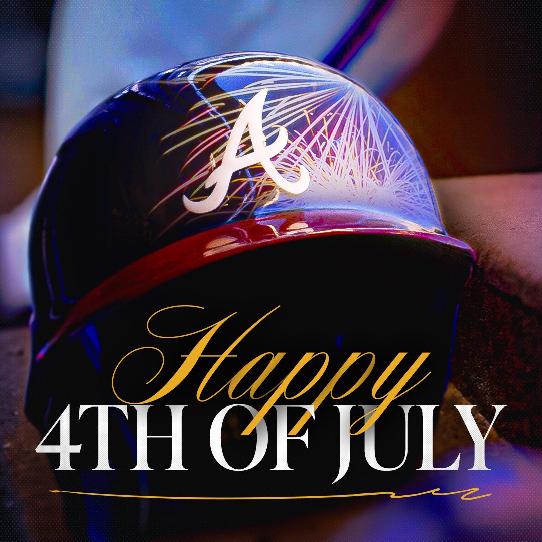 Braves's tweet photo. Happy Fourth of July, #BravesCountry! 🇺🇸 https://t.co/BbBnsbNlAc