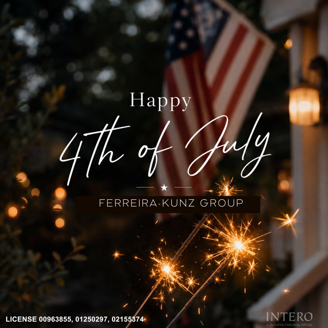 FerreiraKunzGrp's tweet photo. Happy 4th of July! ๐
Wishing you a day filled with sunshine, celebrations, family, friends, and unforgettable moments. โค๏ธ๐ค๐
#Happy4thOfJuly #FourthOfJuly #IndependenceDay #CelebrateAmerica #StarsAndStripes #SummerCelebration #Weekend https://t.co/W9OEgR2Jo3