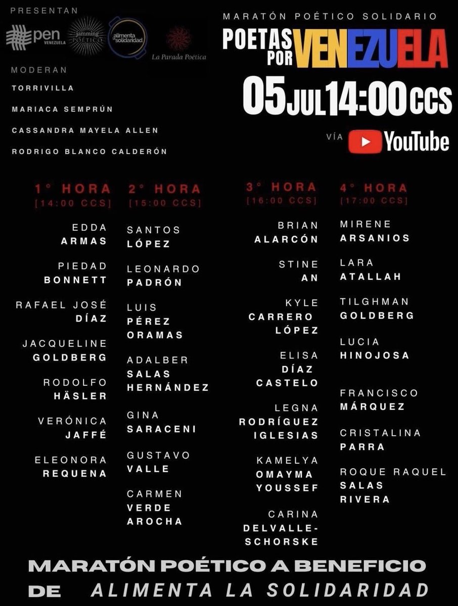 _legnarodriguez's tweet photo. Mañana domingo en vivo por Youtube, poemas por La Guaira y cada pedazo de Venezuela https://t.co/29lYk7u9oX
