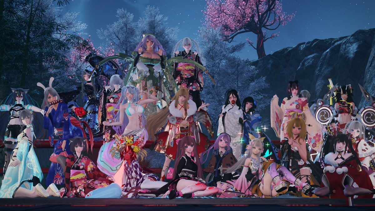 hyattkaB's tweet photo. （C）SEGA              
#百華美人 
#PSO2_NGS 
#PSO2NGS_SS https://t.co/RNT2T0d63G