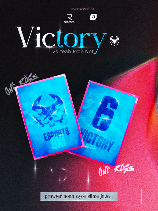 Oni_GGs's tweet photo. Took them down like their name says, Solid win over "Yeah Probably Not" in the @DivineCorpesp Season 7

🔵@JettaR6S 
⚪️@Prawter 
🔵@PhDSlime 
⚪️@aycexd 
🔵@OPENoah 
🧠@Huskyman10R6 
🧠@ZakariTV 

#OniOnTop | #OniRise https://t.co/bcwtGSfjBD