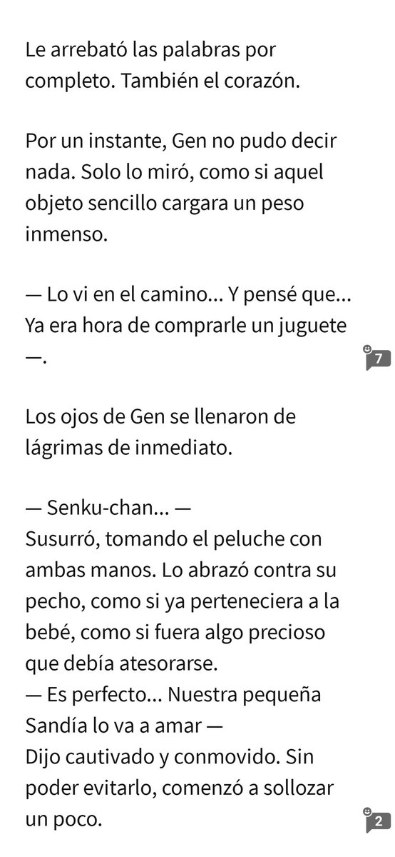 ItoFuyo's tweet photo. Day 7 - Gift
Capturas del capítulo 44, donde Senku le hace su primer regalo a la bebé. 
Fanfic: #FamilyforRent
#sengen #mpreg https://t.co/iWCRRVR9Ya
