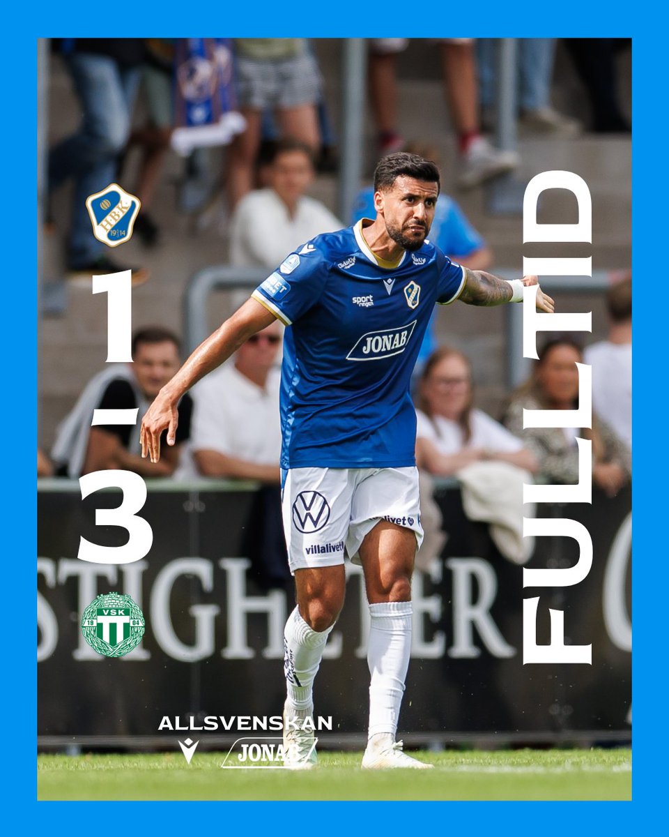 HalmstadsBK's tweet photo. En drömstart med ett vackert ledningsmål av Hussien Carneil, men efter utvisningen i den 34:e minuten blev uppgiften betydligt svårare.

Tack till alla er som stöttade oss på Örjans Vall idag. https://t.co/2YsSL8hs33