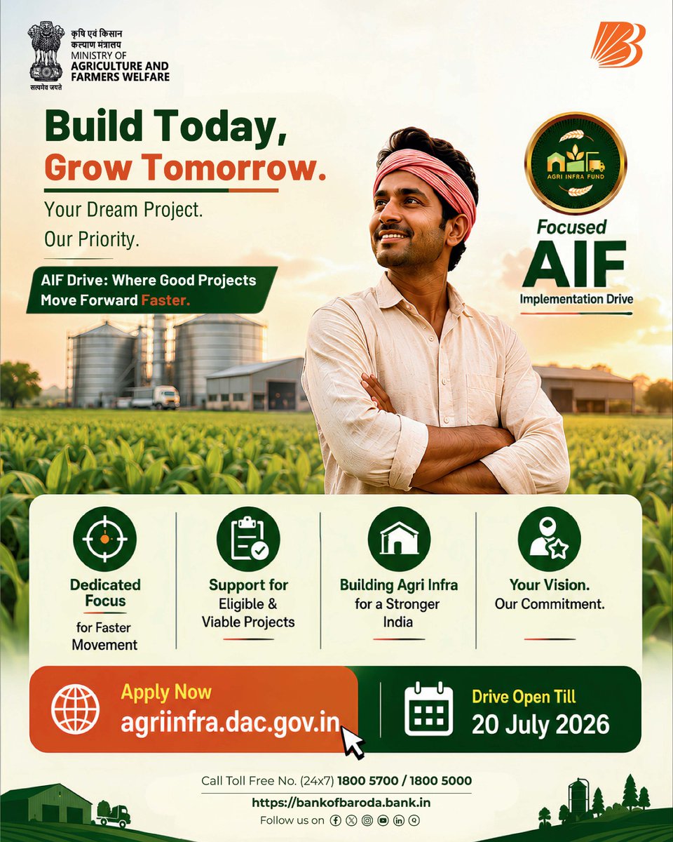 Build Today and Grow Tomorrow. Bank of Baroda is supporting the Focused ...