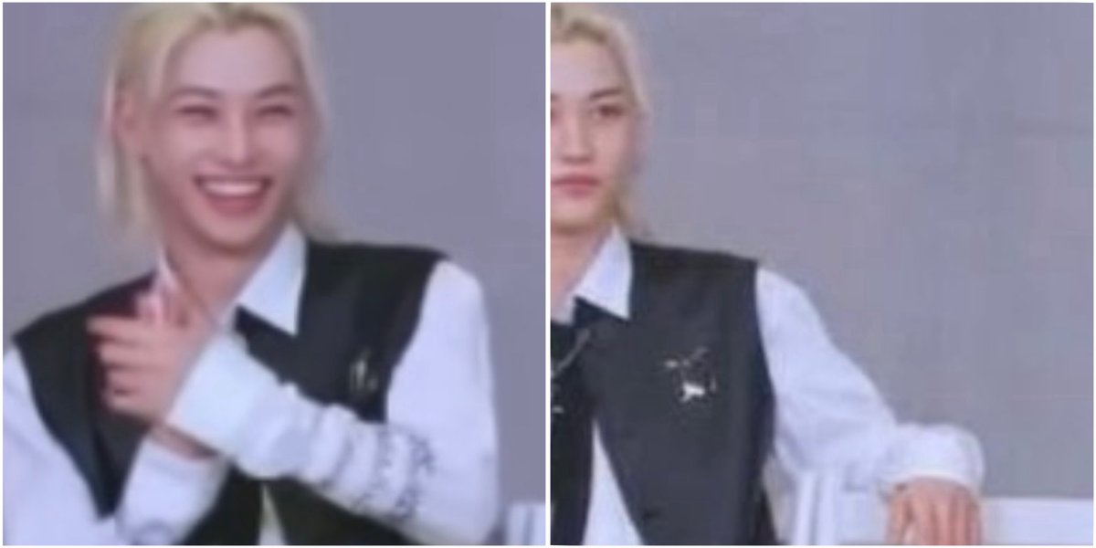 hyunsungdaisies's tweet photo. ⚠️biggest ai tell of all⚠️: some gay shit is going on in front of him and felix isn't gleefully fujoshing out in the background https://t.co/9UVzBYDTbD