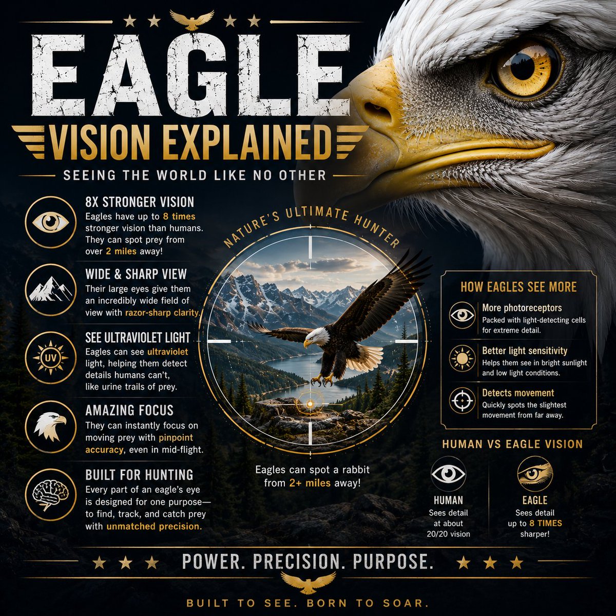 baldeaglenatio's tweet photo. 🦅 An eagle doesn't just see—it sees what others can't. Power. Precision. Purpose. Nature's ultimate vision is built to soar beyond limits. 👁️✨
#BaldEagle #EagleVision #Wildlife #NatureLovers #BirdsOfPrey https://t.co/zFmrhyqLZR