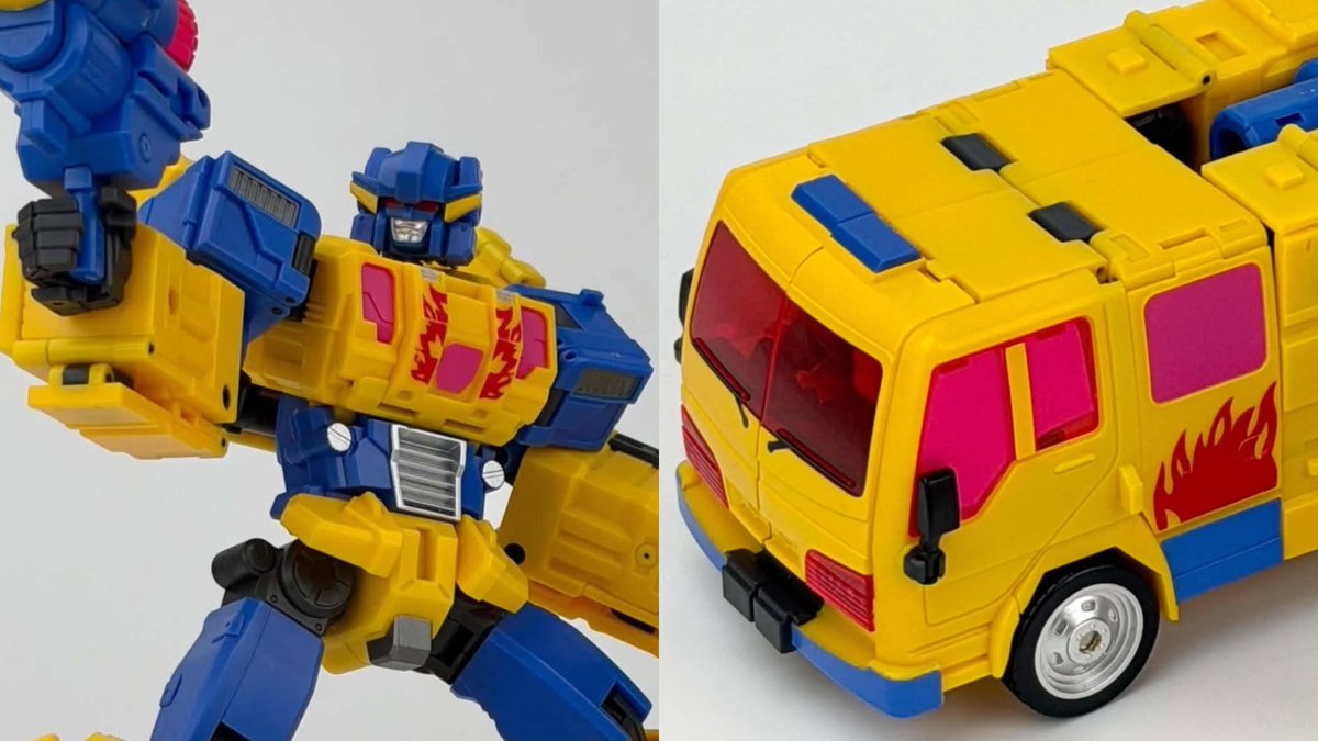 TFormers's tweet photo. MB-14C Fireman (MP Turbomaster Fire Road) Fans Hobby & Chosen Prime TFCon 2026 Exclusive Figure Images: The Summer conventions are heating up with yet more news of new event… https://t.co/6L99UZuyQd - Read More #TFCon #ExclusiveFigure #FansHobby #ChosenPrime #Transformers https://t.co/sCSgMFagH6