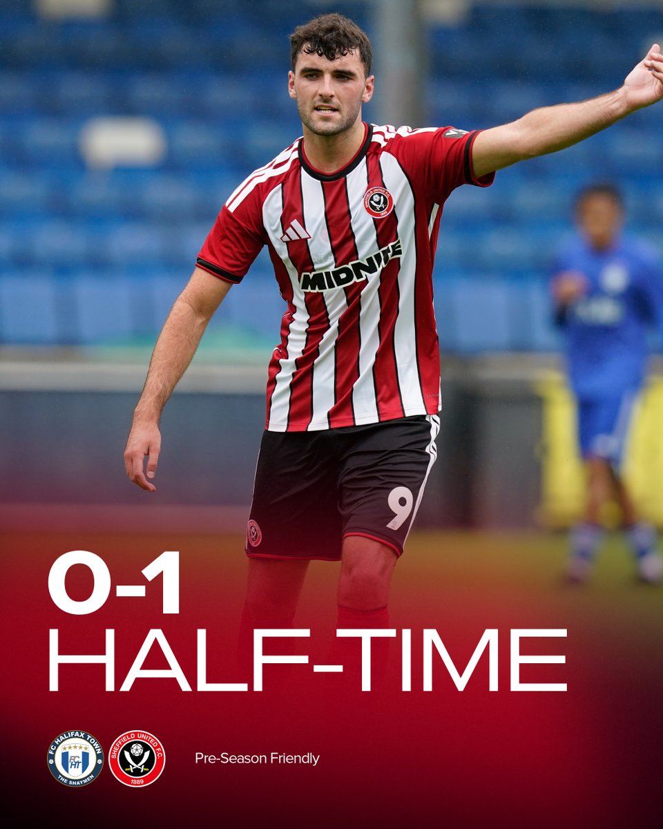 SheffieldUnited's tweet photo. The Blades go into the second half in front. ⚔ https://t.co/CyzeGtuU0y