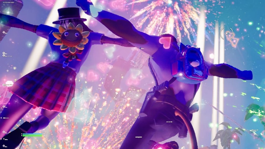 an____f's tweet photo. #フォートナイト #Fortnite
フォトナの夏の風物詩、フォーさんの花火大会に行ってきました〜っ🎇✨️
3回目の今年はキットを連れて、のんびり鑑賞🐱✨
わちゃわちゃが楽しく、再会が嬉しく、89人で打ち上げた花火が綺麗でした🎇✨️
ありがとうございました😆✨ https://t.co/RSmAPHuq5q
