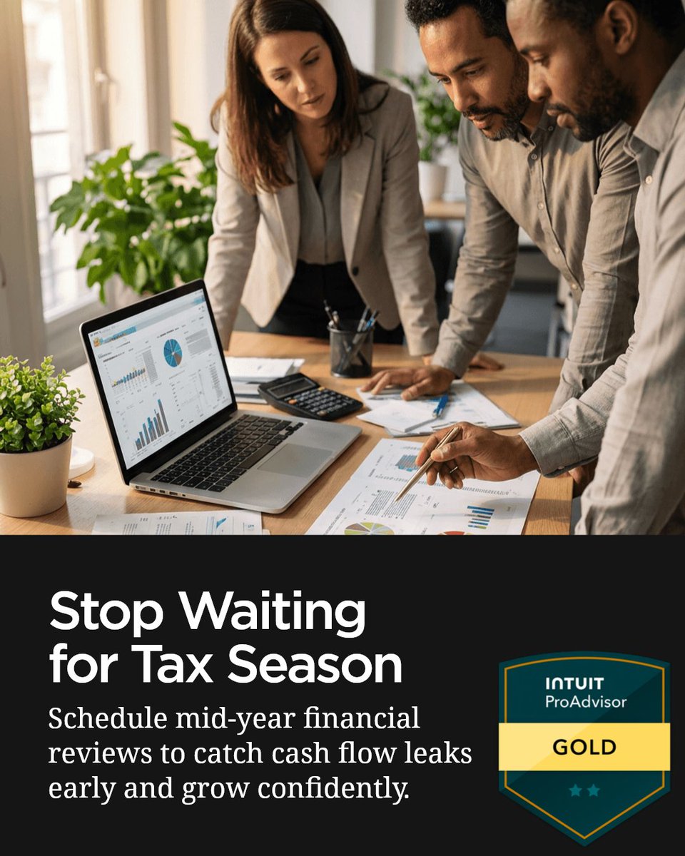 FreshMeadoyibs's tweet photo. Waiting until tax season can hide cash flow issues. A mid-year financial review keeps your books organized and your business ready to grow. When was your last check-in?

Learn More https://t.co/i1idZjxh2u #remotebookkeeping https://t.co/abk19FXNTe