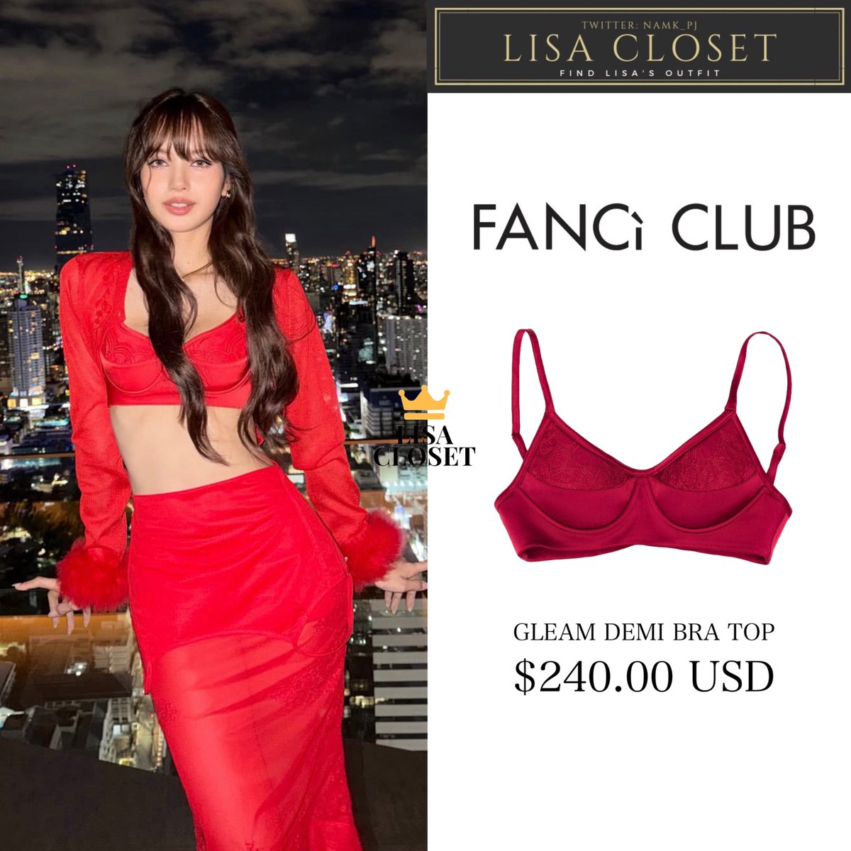 namk_pj's tweet photo. [260704 IG update: lalalalisa_m] ♥️ (1/2)
Cardigan 16,000฿ ($480)
Bra 8,000฿ ($240)
Skirt 11,000฿ ($320)
Pumps 14,000฿ ($420)
@wearelloud
#LISA_CLOSET
#LISA #LALISA #BLACKPINK
#WeAreLLOUD
#라리사 #리사 #블랙핑크 https://t.co/FyRe5O9z6H