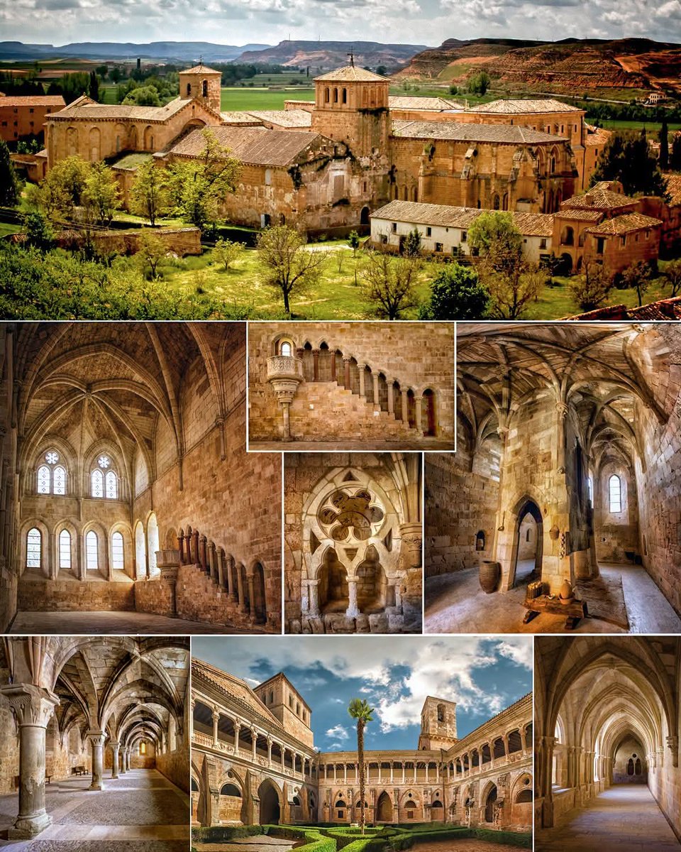 Javi_Etxebarria's tweet photo. Si esto estuviera en Francia o Italia habría colas para verlo. 

Está en #Soria, es el monasterio de Santa María de la Huerta. Pásate a verlo este verano, anda. https://t.co/oj3xgnDe07