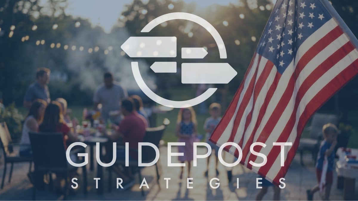 GuidePostStrat's tweet photo. As America begins commemorating its 250th anniversary, we celebrate the enduring institutions, principled leadership, &amp; civic engagement that continue to move our nation forward. Wishing our clients, colleagues, &amp; partners a safe and meaningful Fourth of July. 🇺🇸 https://t.co/szpXr1lbiE