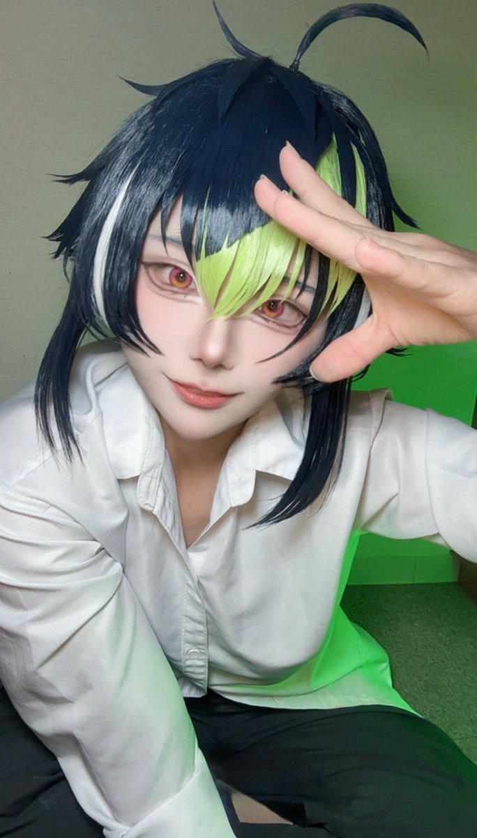 ⚠︎︎cos💡依頼品(衣装ﾌﾞﾙｱﾋﾞ風) 許可もらってやったよん✌️ うぃっ