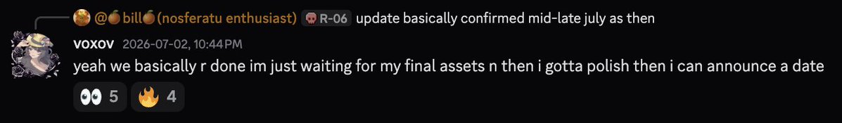 Forsaken_News's tweet photo. 🚨News🚨

The Azure's Arrival Update is basically done!
Voxov is currently just waiting for the final assets, polish them, then announce the release date!

📢This information comes from the Official Forsaken Server.📢

#Forsaken #forsakenroblox #azure https://t.co/3apPc7zmEz
