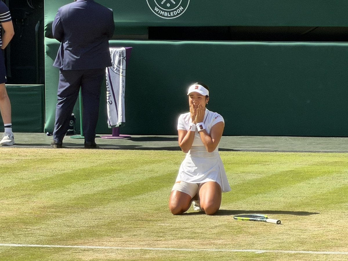 DYANCASTILLEJO's tweet photo. BEAT DEFENDING CHAMPION IGA SWIATEK 7-6;6-2 on WIMBLEDON CENTRE COURT !!! https://t.co/apz9ziM2iu
