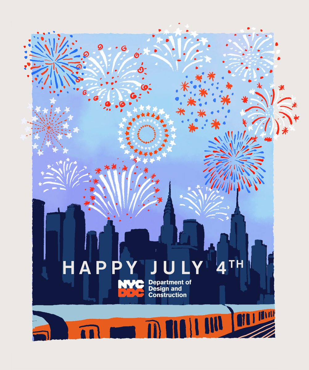 NYCDDC's tweet photo. 🎆 Happy Fourth of July from DDC! 🎆 https://t.co/A8WEoCrCqO